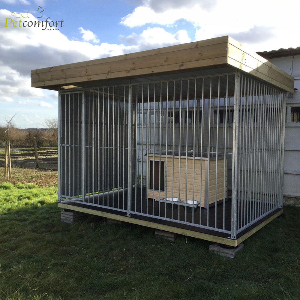 Kennel met bescherming tegen wind