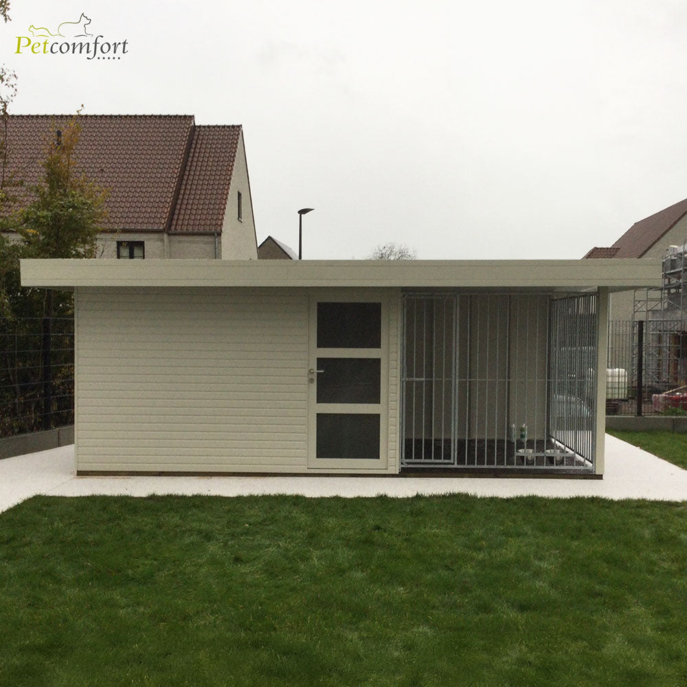 Hondenhut - combinatie tuinhuis-kennel