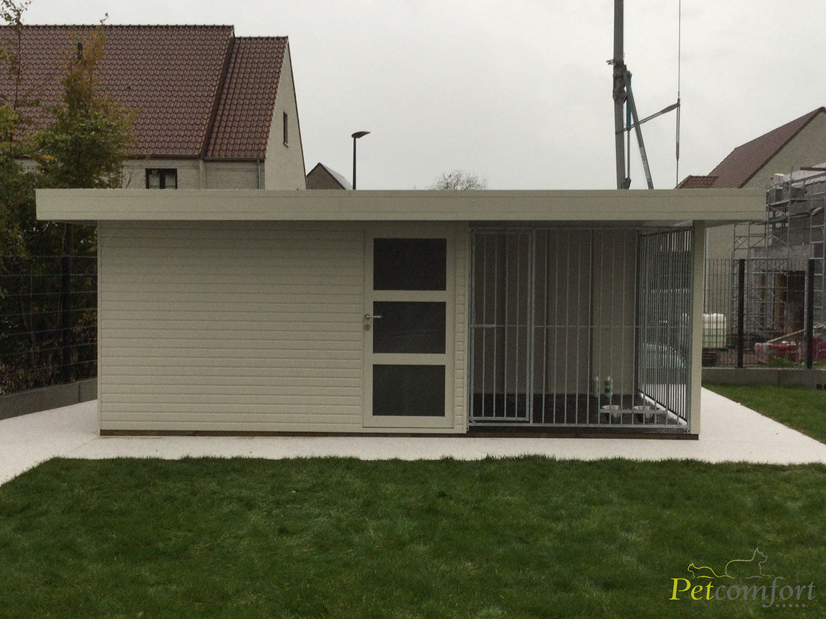 Hondenhut - combinatie tuinhuis-kennel