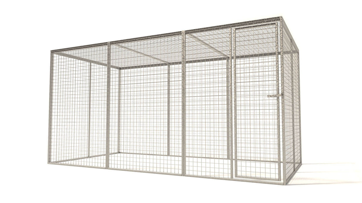 Kattenren voor buiten met modulair systeem