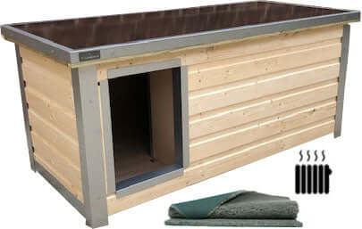 Deluxe geïsoleerd hondenhok type HD12S