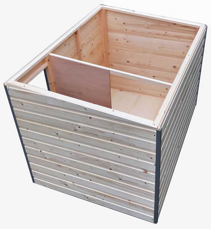 Hondenhok model SH16 binnenkant