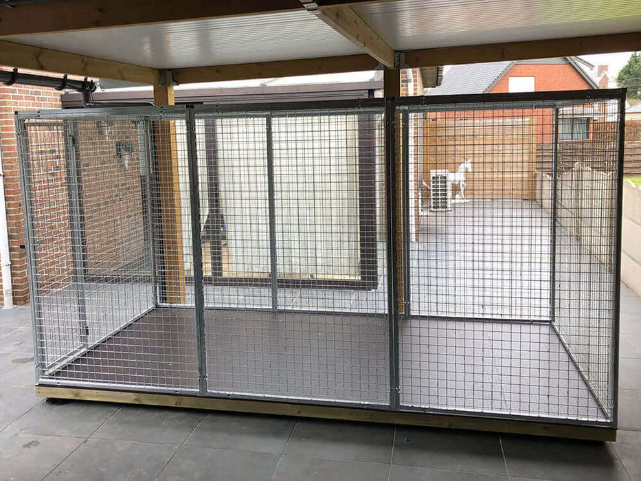 Universele kattenren met deur aan zijde, zijaanzicht