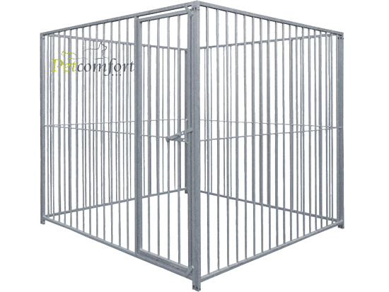 Volledige kennel van 2x2m met korte poten