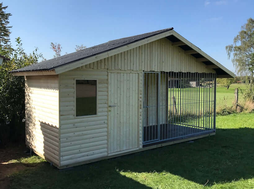 Petcomfort combinatie hondenhut - tuinhuis