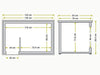 Interne en externe afmetingen HD12L hondenhok