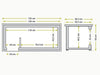 Interne en externe afmetingen HD12S hondenhok
