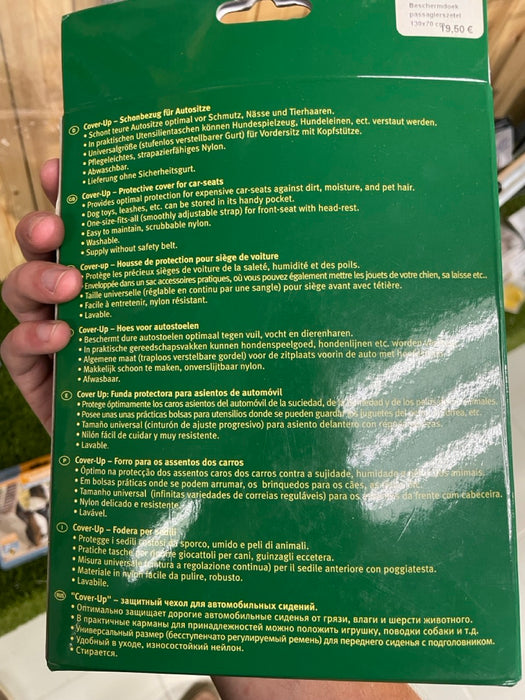 Housse de protection pour siège passager de voiture pour chien