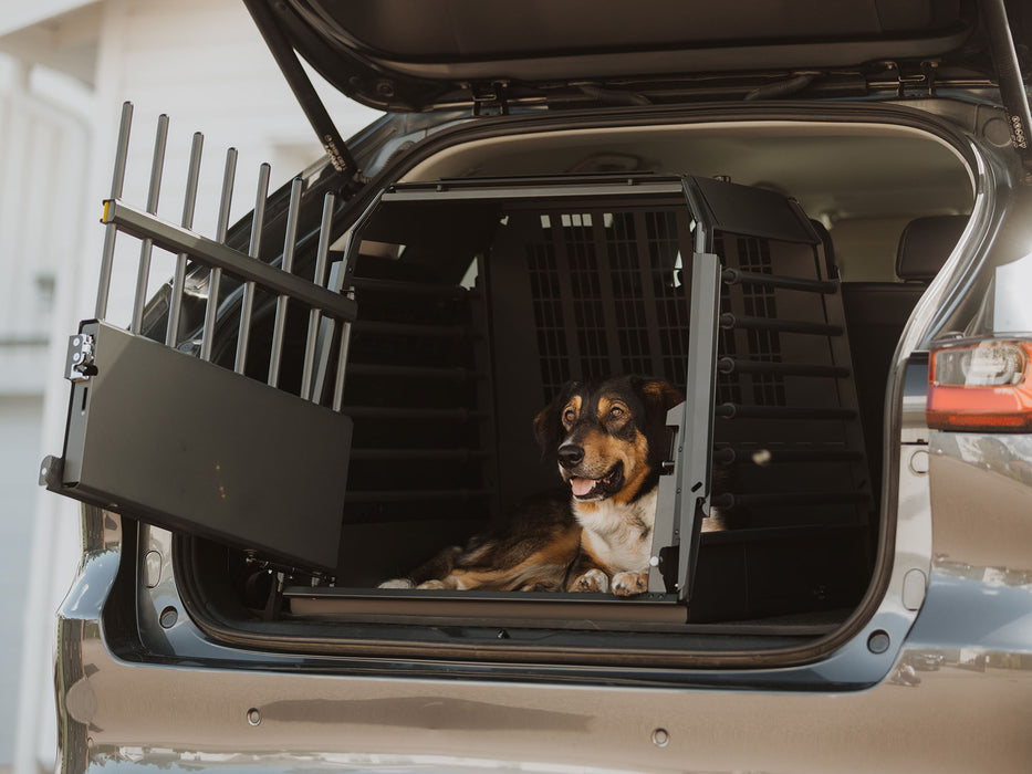 Autobench voor 1 hond model variocage - NIEUW: Generatie 4 - Binnenkort beschikbaar
