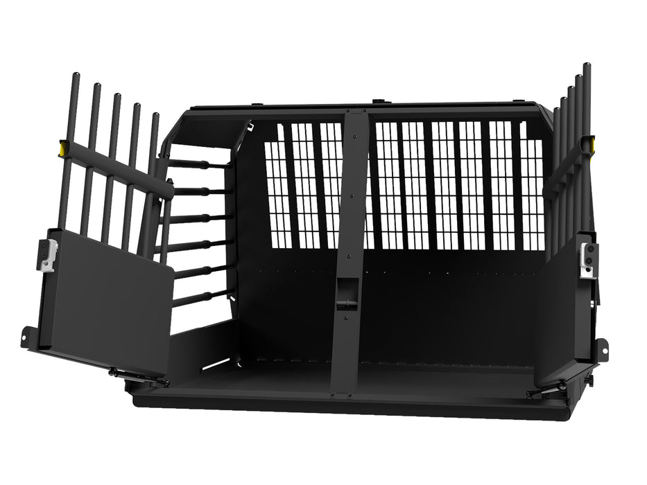 Cage de transport Variocage Double pour 2 chiens avec portes ouvertes