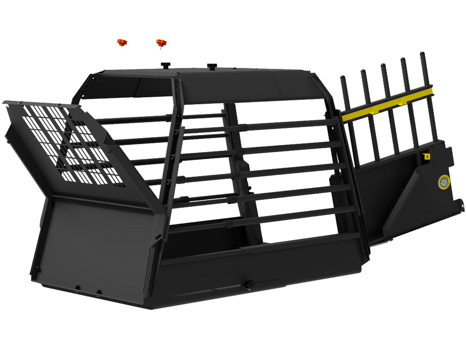 Cage de transport Variocage Single – démonstration de la trappe de secours