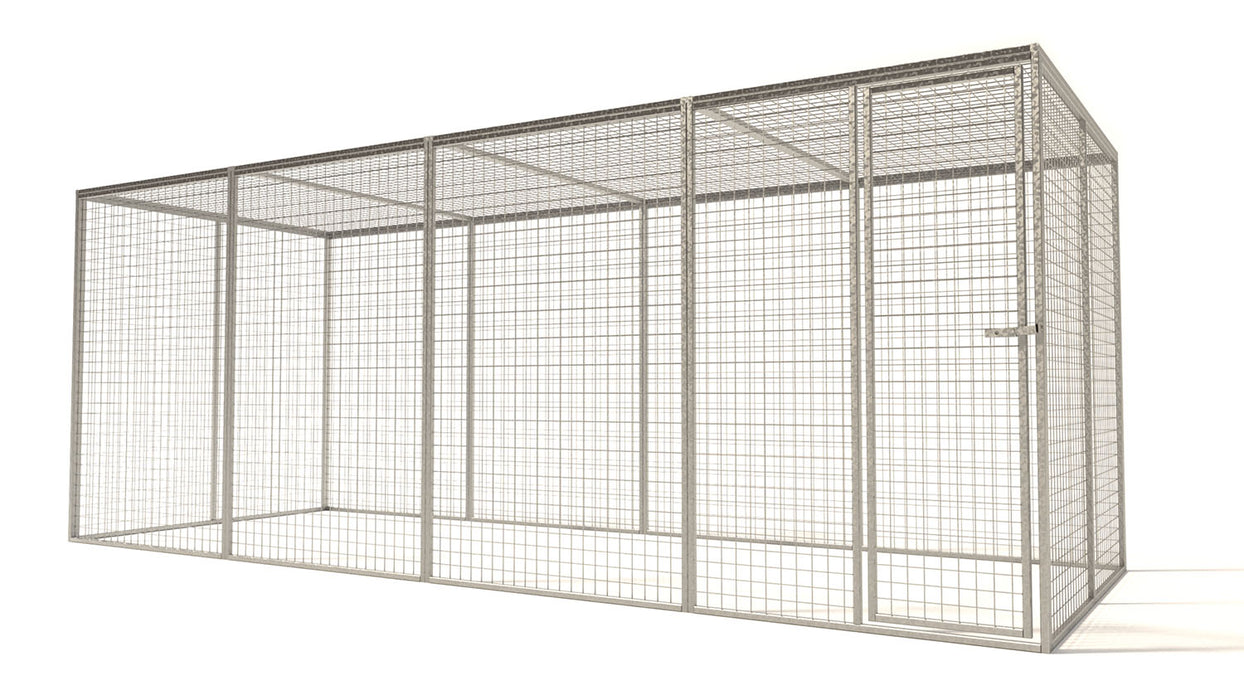 Kattenren voor buiten met modulair systeem