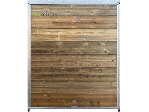 Panneau de chenil pour chien avec bois, de 1,5 m, entièrement fermé
