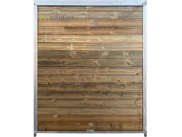 Panneau de chenil pour chien avec bois, de 1,5 m, entièrement fermé
